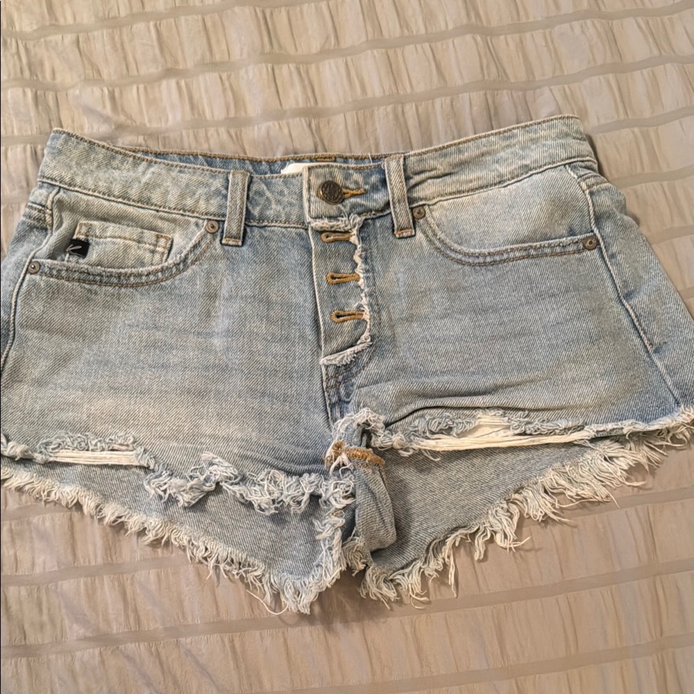 Kancan Frayed Hem Women's Shorts
